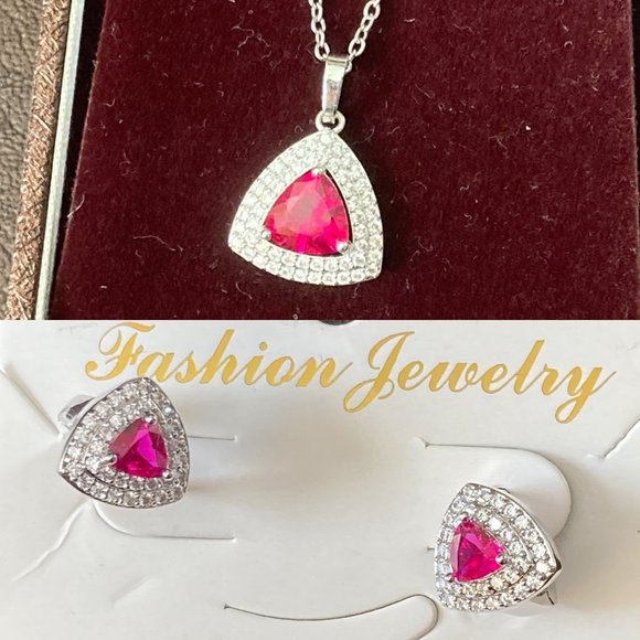NIB Fashion Necklace and Matching Earrings - Picture 1 of 5